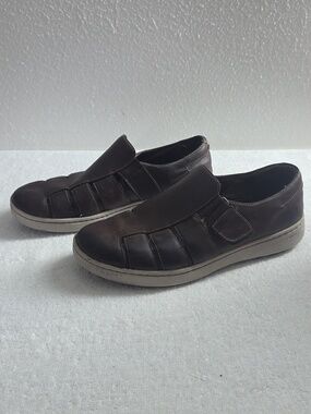 Dansko Mens 44 Vince Fisher Velcro Hook / Loop Sandals Guc Nice Looking